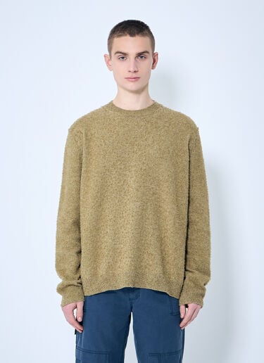 Maison Margiela Pilling Crewneck Sweater Brown mla0159005