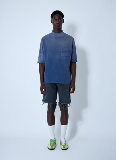 ロゴモチーフTシャツ Maison Margiela ロゴモチーフTシャツ ブルー mla0160002