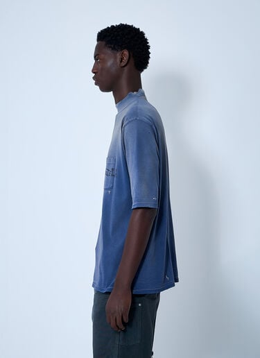 Maison Margiela ロゴモチーフTシャツ ブルー mla0160002