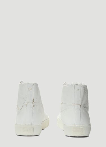 Cracked Tabi Sneakers Maison Margiela Cracked Tabi Sneakers White mla0238015