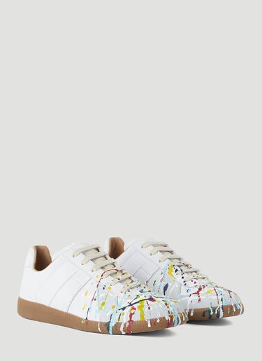Replica Paint Low-Top Sneakers Maison Margiela Replica Paint Low-Top Sneakers White mla0246045