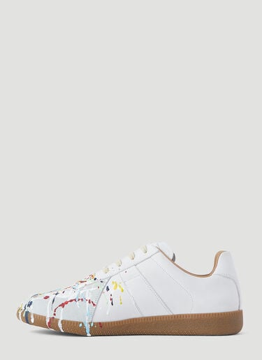 Replica Paint Low-Top Sneakers Maison Margiela Replica Paint Low-Top Sneakers White mla0246045