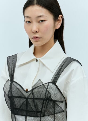 薄纱中长连衣裙 Maison Margiela 薄纱中长连衣裙 黑色 mla0254003