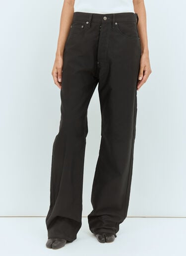 Straight-Leg Coated Jeans Maison Margiela Straight-Leg Coated Jeans Black mla0257003