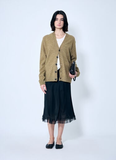 Maison Margiela 울 혼방 가디건  베이지 mla0259005