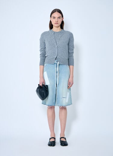 Maison Margiela Wool Cardigan Grey mla0259009