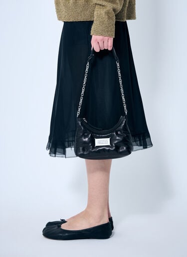 Maison Margiela Micro Glam Slam Hobo Shoulder Bag Black mla0259027