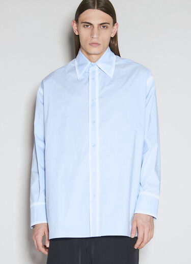 포플린 셔츠 MM6 Maison Margiela 포플린 셔츠 블루 mmm0155003