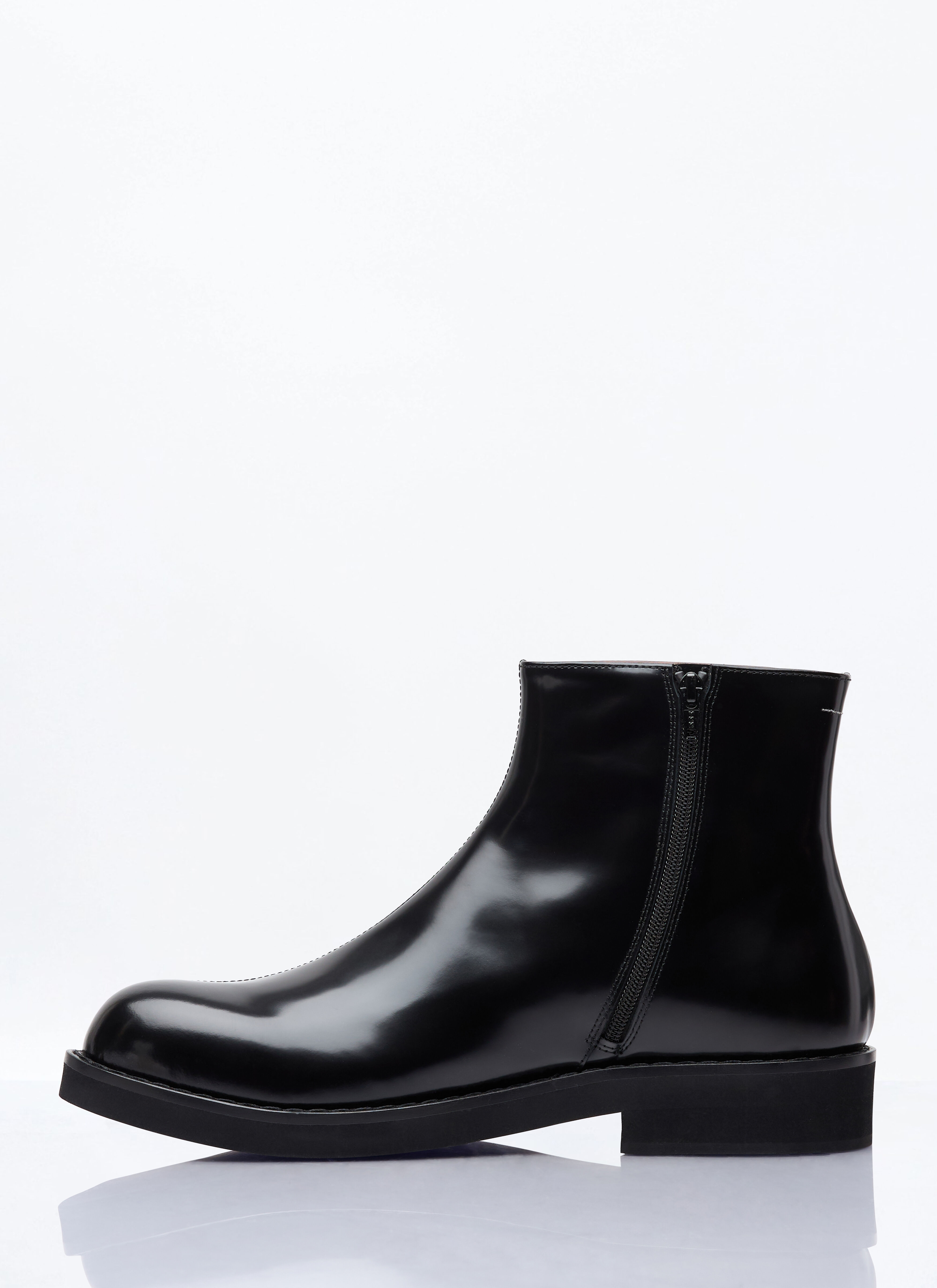 2025春の新作 MM6 の アナトミックアンクルブーツ メンズ Margiela Maison 靴