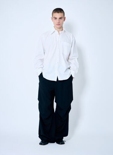 MM6 Maison Margiela Tapered Wool Pants Black mmm0159007
