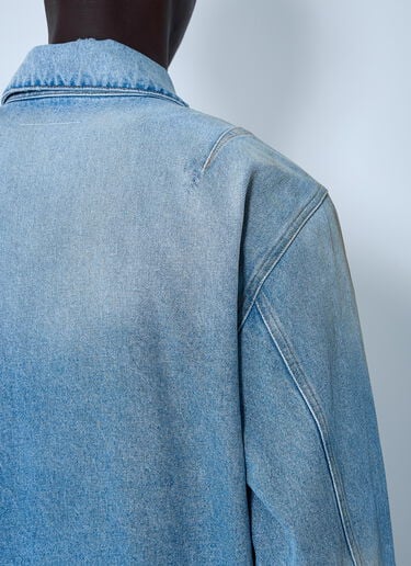 MM6 Maison Margiela デニムディストレス加工ジャケット ブルー mmm0160001