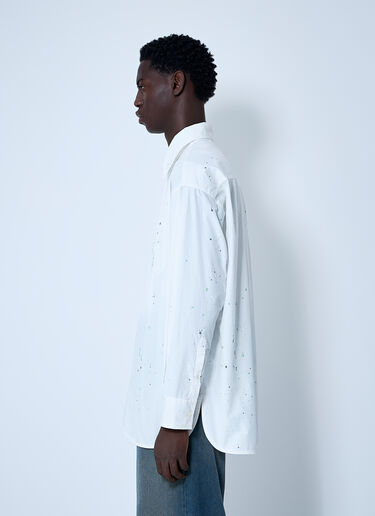 ペイントレジデューシャツ MM6 Maison Margiela ペイントレジデューシャツ ホワイト mmm0160002