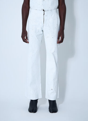 彩绘长裤 MM6 Maison Margiela 彩绘长裤 白色 mmm0160004