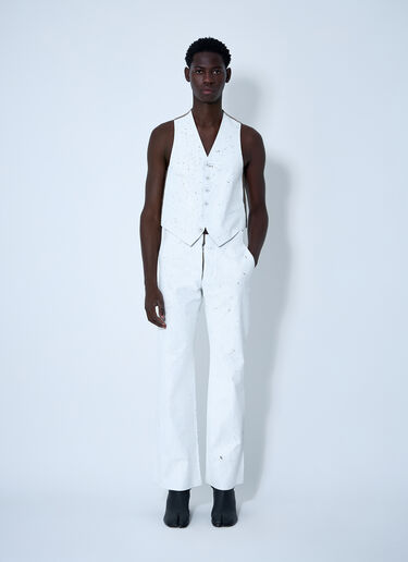 彩绘长裤 MM6 Maison Margiela 彩绘长裤 白色 mmm0160004
