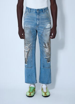 MM6 Maison Margiela Distressed Jeans Blue mmm0160005