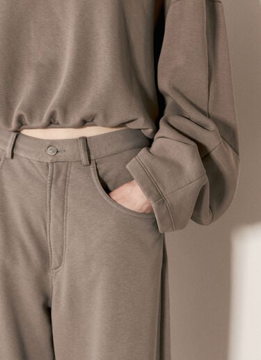 MM6 Maison Margiela 언브러시드 저지 팬츠 그레이 mmm0255010