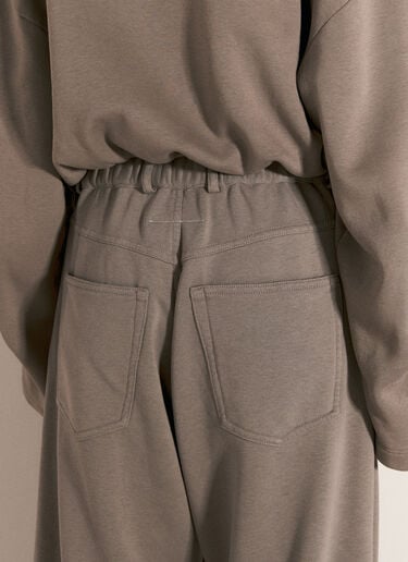 MM6 Maison Margiela 언브러시드 저지 팬츠 그레이 mmm0255010