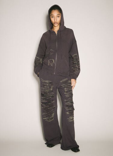 Distressed Track Pants MM6 Maison Margiela Distressed Track Pants Purple mmm0258003