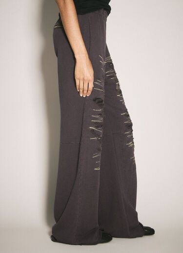 MM6 Maison Margiela Distressed Track Pants Purple mmm0258003