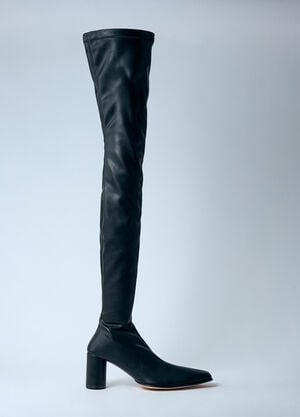 MM6 Maison Margiela 오버 더 니 부츠 블랙 mmm0258006