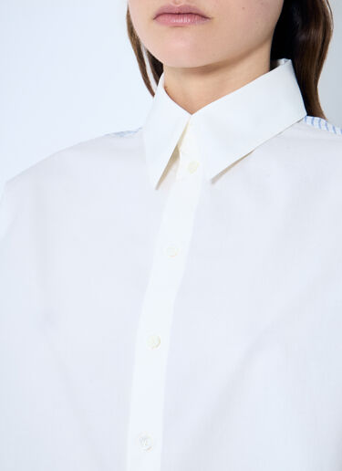MM6 Maison Margiela 短款对比衬衫  白色 mmm0259003