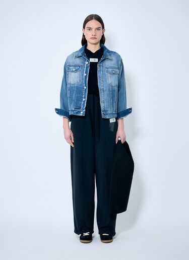 로고 패치 티셔츠 MM6 Maison Margiela 로고 패치 티셔츠 블랙 mmm0259005