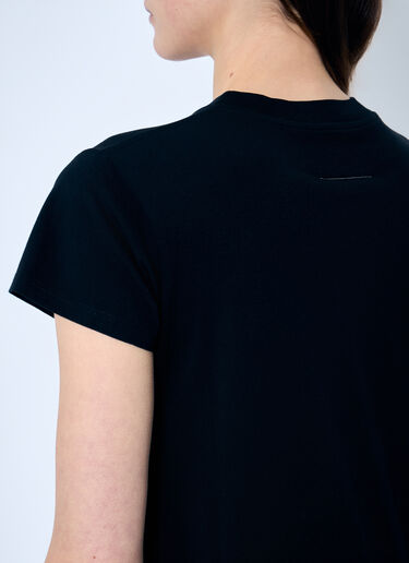로고 패치 티셔츠 MM6 Maison Margiela 로고 패치 티셔츠 블랙 mmm0259005