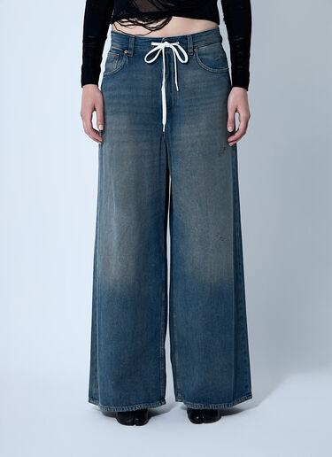 Drawstring Jeans MM6 Maison Margiela Drawstring Jeans Blue mmm0259012