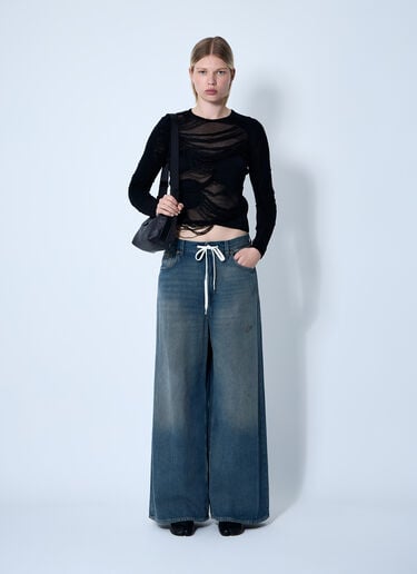 MM6 Maison Margiela Drawstring Jeans Blue mmm0259012