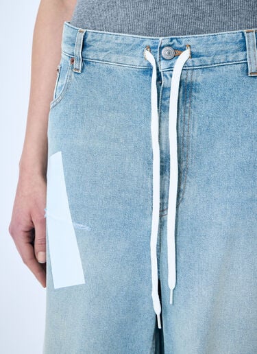 Distressed Denim Shorts MM6 Maison Margiela Distressed Denim Shorts Blue mmm0259013