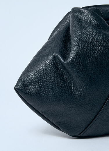 MM6 Maison Margiela Leather Draped Mini Bag Black mmm0259021