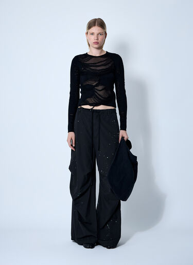 画家裤 MM6 Maison Margiela 画家裤 黑色 mmm0260003