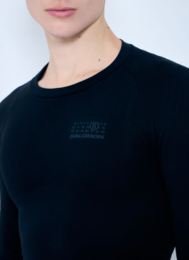 Textured Long-Sleeved Top MM6 Maison Margiela x Salomon Textured Long-Sleeved Top Black mms0159007