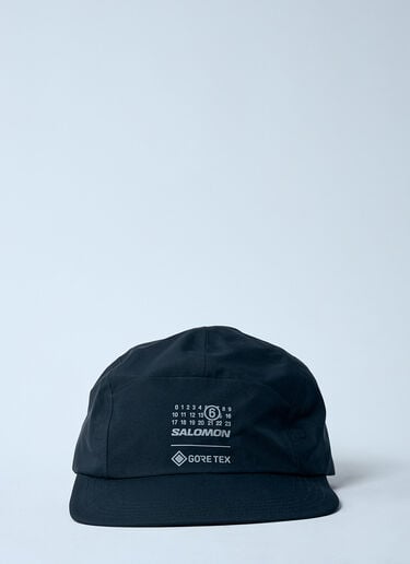 MM6 Maison Margiela x Salomon ロゴモチーフベースボールキャップ ブラック mms0159009