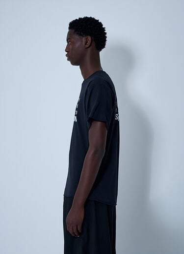 ロゴモチーフTシャツ MM6 Maison Margiela x Salomon ロゴモチーフTシャツ ブラック mms0161004