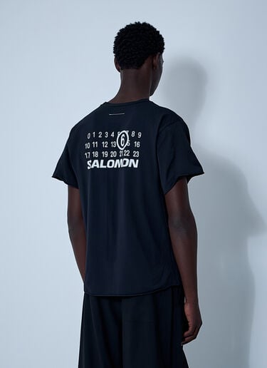 ロゴモチーフTシャツ MM6 Maison Margiela x Salomon ロゴモチーフTシャツ ブラック mms0161004