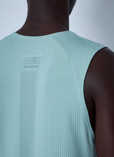 MM6 Maison Margiela x Salomon Logo Motif Tank Top Green mms0161005