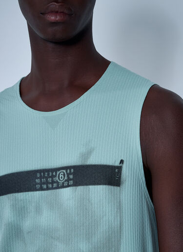 MM6 Maison Margiela x Salomon Logo Motif Tank Top Green mms0161005