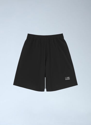 徽标图案短裤 MM6 Maison Margiela x Salomon 徽标图案短裤 黑色 mms0261008