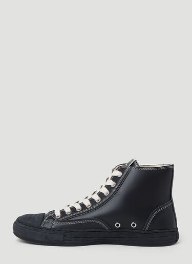 Maison Mihara Yasuhiro 파스트 솔 하이탑 스니커즈 블랙 mmy0153003