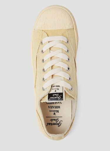 Past Sole オーバーダイ ロートップスニーカー Maison Mihara Yasuhiro Past Sole オーバーダイ ロートップスニーカー ベージュ mmy0153005