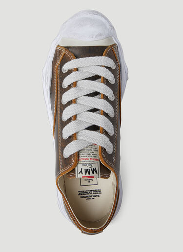 Maison Mihara Yasuhiro Hank OG Sole Leather Low Top Sneaker Black mmy0154019