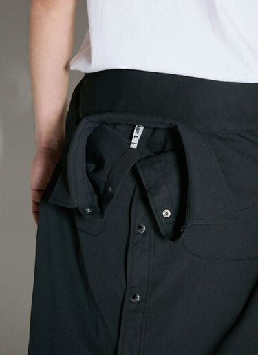 Shirts Combination Shorts Maison Mihara Yasuhiro Shirts Combination Shorts Black mmy0156016