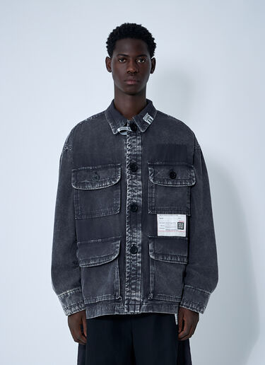 Ameteur Sewn Miltary Shirt Maison Mihara Yasuhiro Ameteur Sewn Miltary Shirt Black mmy0160001