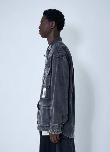 Ameteur Sewn Miltary Shirt Maison Mihara Yasuhiro Ameteur Sewn Miltary Shirt Black mmy0160001
