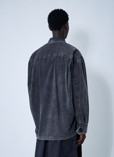 Ameteur Sewn Miltary Shirt Maison Mihara Yasuhiro Ameteur Sewn Miltary Shirt Black mmy0160001