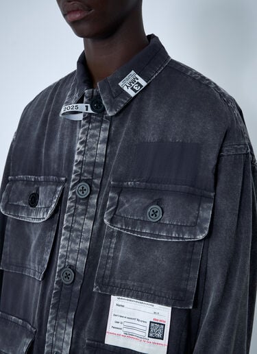 Maison Mihara Yasuhiro Ameteur Sewn Miltary Shirt Black mmy0160001