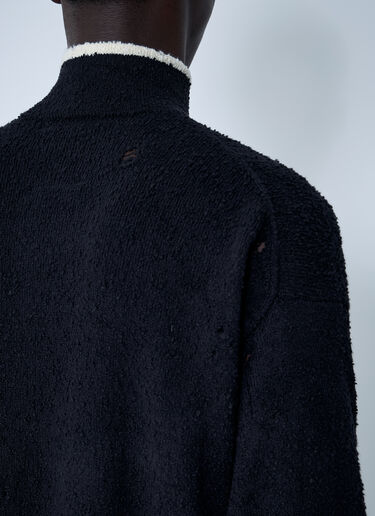 Distressed Sweater Maison Mihara Yasuhiro Distressed Sweater Black mmy0160011