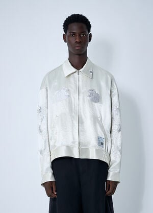 Maison Mihara Yasuhiro Souvenir Bomber Jacket White mmy0160016