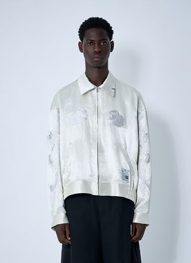 Souvenir Bomber Jacket Maison Mihara Yasuhiro Souvenir Bomber Jacket White mmy0160016